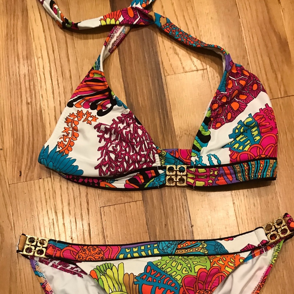 Trina Turk halter bikini top and hipster bottom